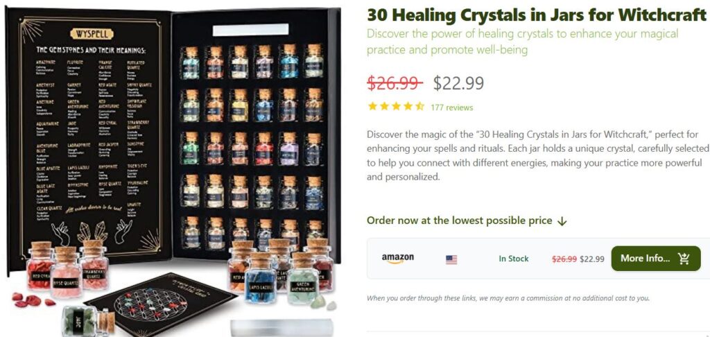 Healing Crystals for Witchcraft