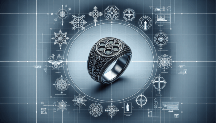 Gothic Rings: Medieval Gothic ring with intricate designs, symbolizing faith and status, reflecting Gothic architecture.