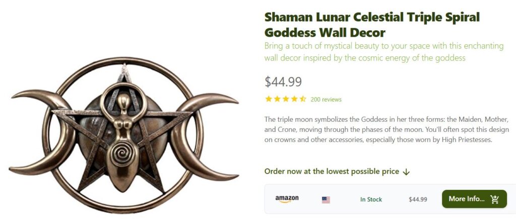 TripleSpiralGoddessWallDecor